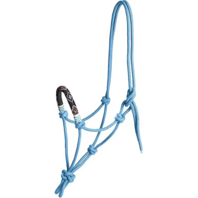 Waldhausen Azurblau Perlen Knotenhalfter - Halfter Waldhausen Azurblau Perlen Knotenhalfter - Halfter