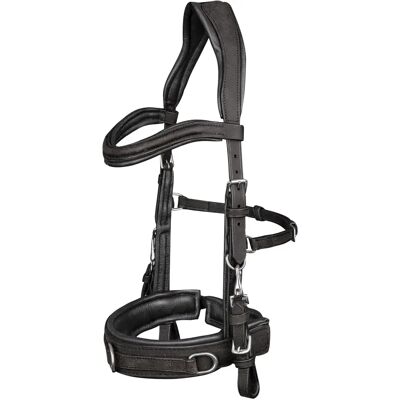 Waldhausen Lederkappzaum Anatomic XWB Schwarz - Pferzebedekung Waldhausen Lederkappzaum Anatomic XWB Schwarz - Pferzebedekung