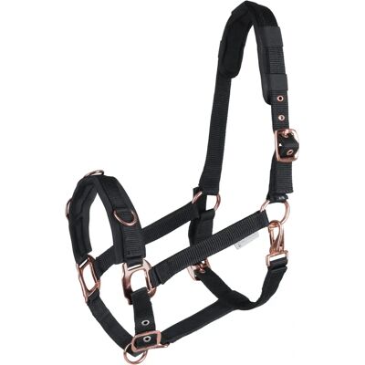 Waldhausen Pony Rosé Harnais en Nylon - Halter de Dressage - Publicité Waldhausen Pony Rosé Harnais en Nylon - Halter de Dressage - Publicité