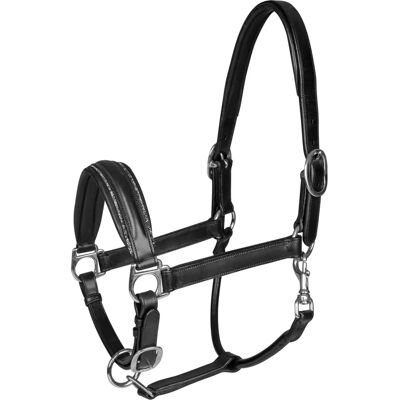 Halter Glamour S-Line Waldhausen - Cuir Noir Élégant - Publicité Halter Glamour S-Line Waldhausen - Cuir Noir Élégant - Publicité