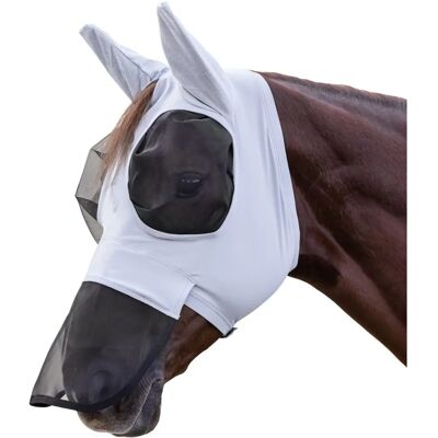 Waldhausen Puck Masque Anti-Insectes - Protection, Gris Argenté - Fly Mask - Publicité Waldhausen Puck Masque Anti-Insectes - Protection, Gris Argenté - Fly Mask - Publicité