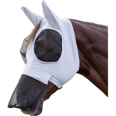Waldhausen Puck Masque Anti-Insectes - Gris Argent - Fly Mask - Publicité Waldhausen Puck Masque Anti-Insectes - Gris Argent - Fly Mask - Publicité