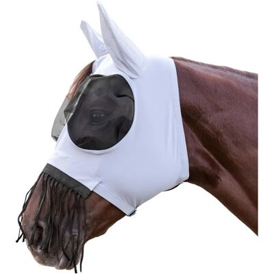 Waldhausen Puck Masque anti-mouches - Gris argenté - Protection insectes - Publicité Waldhausen Puck Masque anti-mouches - Gris argenté - Protection insectes - Publicité