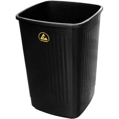 BJZ A-34058 Abfalleimer - 50L, Antistatisch, Schwarz, Papier BJZ A-34058 Abfalleimer - 50L, Antistatisch, Schwarz, Papier