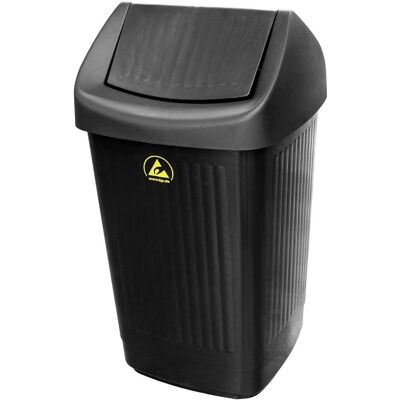 BJZ A-35059 Schwarzer Antistatischer Papierkorb 50L BJZ A-35059 Schwarzer Antistatischer Papierkorb 50L