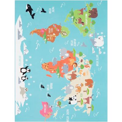 teppich.de - Bini - Turquoise - 120x160 cm - Rug - Publicité teppich.de - Bini - Turquoise - 120x160 cm - Rug - Publicité