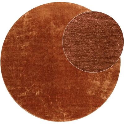 teppich.de - Calissa - cuivre - 120 cm rond - Tapis - Publicité teppich.de - Calissa - cuivre - 120 cm rond - Tapis - Publicité