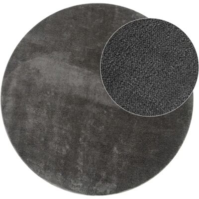 teppich.de - Calissa - Anthracite - 200 cm rond - Rug - Publicité teppich.de - Calissa - Anthracite - 200 cm rond - Rug - Publicité