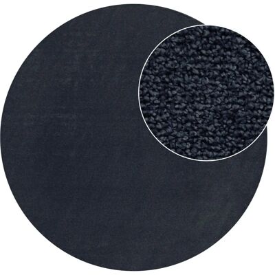 teppich.de - Portivo - Bleu marine - 200 cm rond - Rug - Publicité teppich.de - Portivo - Bleu marine - 200 cm rond - Rug - Publicité