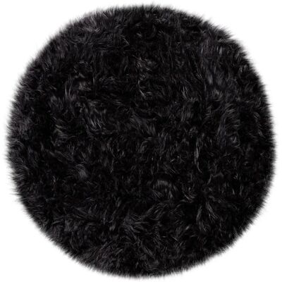 teppich.de - Playara - Noir - Rond 120 cm - Rug - Publicité teppich.de - Playara - Noir - Rond 120 cm - Rug - Publicité