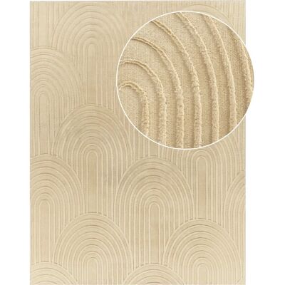 teppich.de - Lelystar beige 80x150 cm - Beige - Rug - Publicité teppich.de - Lelystar beige 80x150 cm - Beige - Rug - Publicité