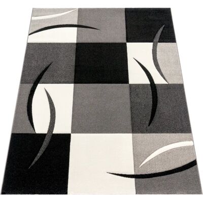 teppich.de - Diamora - Schwarz-Weiß - 80x300 cm - Rug teppich.de - Diamora - Schwarz-Weiß - 80x300 cm - Rug