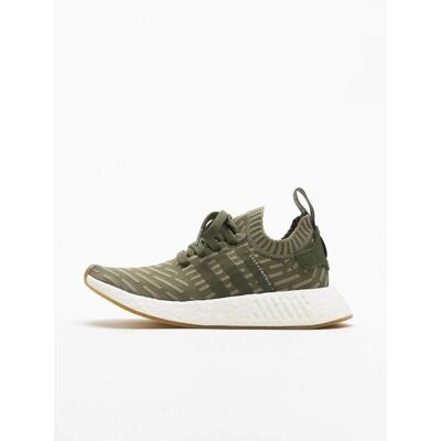 Adidas NMD R2 Primeknit groene hardloopschoenen - Maat UK 4 Adidas NMD R2 Primeknit groene hardloopschoenen - Maat UK 4