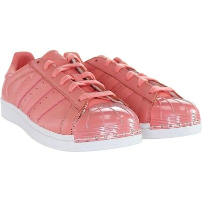 Adidas Superstar Roze Lederen Sneakers - Dames - Dag Comfort Adidas Superstar Roze Lederen Sneakers - Dames - Dag Comfort