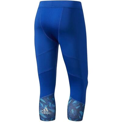 Adidas Heren Blauwe Leggings - Steunende Compressiepasvorm - Fitness & Hardlopen Adidas Heren Blauwe Leggings - Steunende Compressiepasvorm - Fitness & Hardlopen