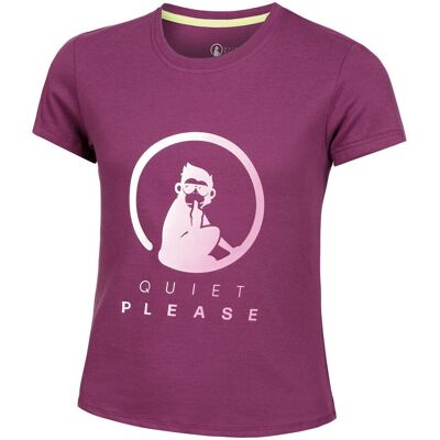 Quiet Please Beeren Logo T-Shirt - Mädchen - Lässiges Sportshirt Quiet Please Beeren Logo T-Shirt - Mädchen - Lässiges Sportshirt