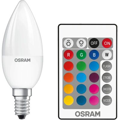 Osram Set 2 Lampadine LED RGB Bianco Caldo E14 Osram Set 2 Lampadine LED RGB Bianco Caldo E14