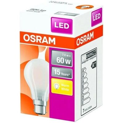 OSRAM LED-Filamentlampe - B22d - warmweiß - 6,5W - 2700K - Klasse E OSRAM LED-Filamentlampe - B22d - warmweiß - 6,5W - 2700K - Klasse E