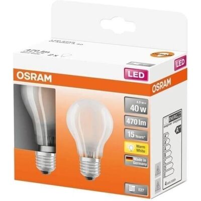 OSRAM Bombilla LED - E27, Blanco cálido, 4W, 470lm - Tipo de producto OSRAM Bombilla LED - E27, Blanco cálido, 4W, 470lm - Tipo de producto