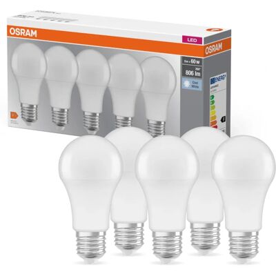 OSRAM LED égő E27 Hidegfehér - 60W Megfelelő OSRAM LED égő E27 Hidegfehér - 60W Megfelelő