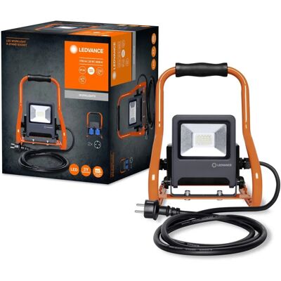 LEDVANCE Przenośne światło robocze z gniazdami - 20W, ciemnoszare - Oświetlenie robocze LEDVANCE Przenośne światło robocze z gniazdami - 20W, ciemnoszare - Oświetlenie robocze