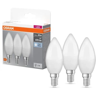 OSRAM LED Bulb - E14, 40W, White, 470lm, Instant Light OSRAM LED Bulb - E14, 40W, White, 470lm, Instant Light