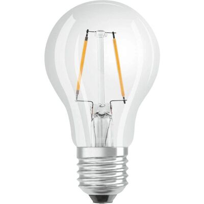 Ampoule LED Osram A60 E27 Dimmable - Poire, Transparent, 2700K - Publicité Ampoule LED Osram A60 E27 Dimmable - Poire, Transparent, 2700K - Publicité