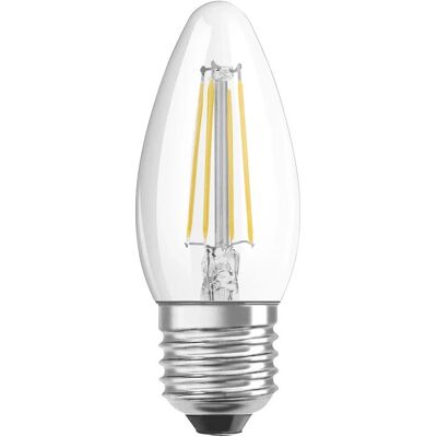 LEDVANCE OSRAM LED STAR - LED-filamentlampe - B40 - klar - E27 - 4 W - warmweiß 2700K LEDVANCE OSRAM LED STAR - LED-filamentlampe - B40 - klar - E27 - 4 W - warmweiß 2700K