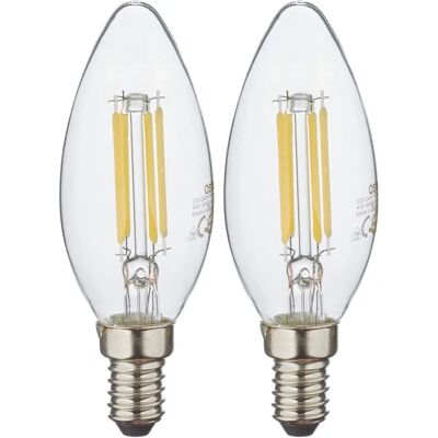 OSRAM LED Glühbirne 2er-Pack E14 Warmweiß 4000K 470lm - LED Birne OSRAM LED Glühbirne 2er-Pack E14 Warmweiß 4000K 470lm - LED Birne