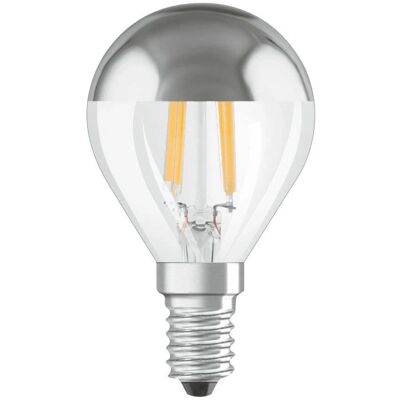 Ampoule LED à filament Osram - Sphère argentée E14 350lm 2700K Ampoule LED à filament Osram - Sphère argentée E14 350lm 2700K