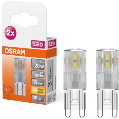 OSRAM G9 LED Glühbirne - 2700K Warmweiß - 15.000h Lebensdauer OSRAM G9 LED Glühbirne - 2700K Warmweiß - 15.000h Lebensdauer