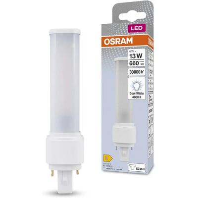 OSRAM G24d-1 LED Rör - Kallvitt - 660lm - 6W - E OSRAM G24d-1 LED Rör - Kallvitt - 660lm - 6W - E
