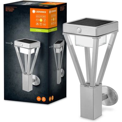 Lampada solare da parete con sensore di movimento - 6W 3000K Lampada solare da parete con sensore di movimento - 6W 3000K