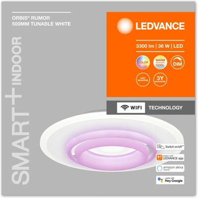 LEDVANCE LED-Deckenleuchte Orbis Rumor - Wi-Fi, 32W, RGB, Dimmbar LEDVANCE LED-Deckenleuchte Orbis Rumor - Wi-Fi, 32W, RGB, Dimmbar