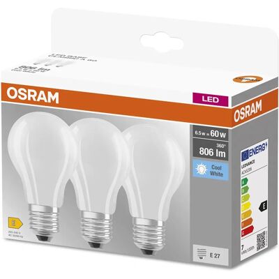 Osram E27 LED Light Bulb - Neutral White 4000K - 60W Equivalent Osram E27 LED Light Bulb - Neutral White 4000K - 60W Equivalent