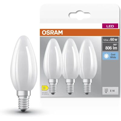 Osram LED-ljusstake i form av ett ljus - Varmvitt 2700K - E14 - 3-pack Osram LED-ljusstake i form av ett ljus - Varmvitt 2700K - E14 - 3-pack
