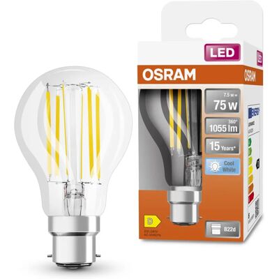 Osram LED Lampe Transparent 7,5W B22d - LED Lampe Osram LED Lampe Transparent 7,5W B22d - LED Lampe