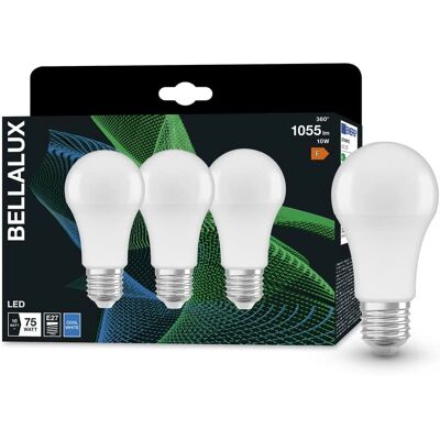 Lot de 3 Ampoules LED Bellalux E27 10W 1055Lm 4000K - Ampoule LED Lot de 3 Ampoules LED Bellalux E27 10W 1055Lm 4000K - Ampoule LED