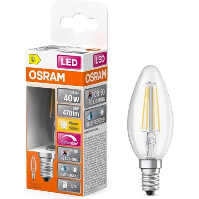 Osram LED Superstar - Dimmbar CRI90 470lm E14 Warm White Osram LED Superstar - Dimmbar CRI90 470lm E14 Warm White