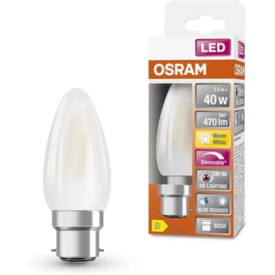 Osram B22d Warmweiß Dimmbar LED-Lampe - LED-Lampe Osram B22d Warmweiß Dimmbar LED-Lampe - LED-Lampe