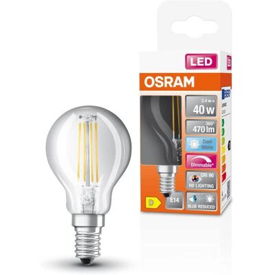Osram Osram LED Superstar Plus Classic P - CRI90 Dimmable 4000K 470lm - LED-lampa Osram Osram LED Superstar Plus Classic P - CRI90 Dimmable 4000K 470lm - LED-lampa