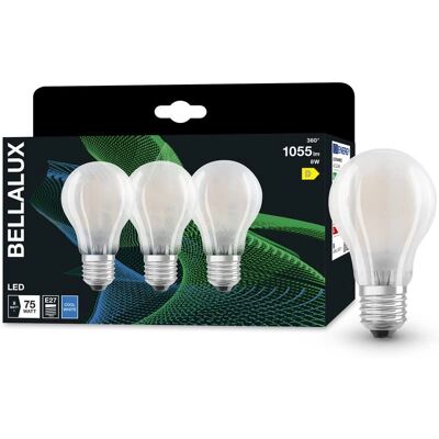 BELLALUX Lampadina LED, E27-Vetro Satinato, Bianco Freddo - Lampadina LED BELLALUX Lampadina LED, E27-Vetro Satinato, Bianco Freddo - Lampadina LED