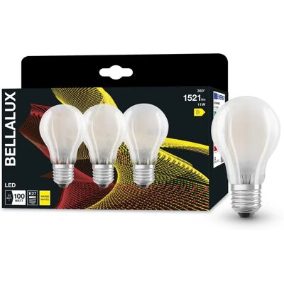 BELLALUX Ampoules LED E27 Blanc Chaud 1521lm Pack 3 - Ampoule LED - Publicité BELLALUX Ampoules LED E27 Blanc Chaud 1521lm Pack 3 - Ampoule LED - Publicité
