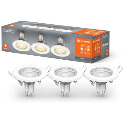 Ledvance Set de 3 focos empotrables GU10 2700K Ledvance Set de 3 focos empotrables GU10 2700K