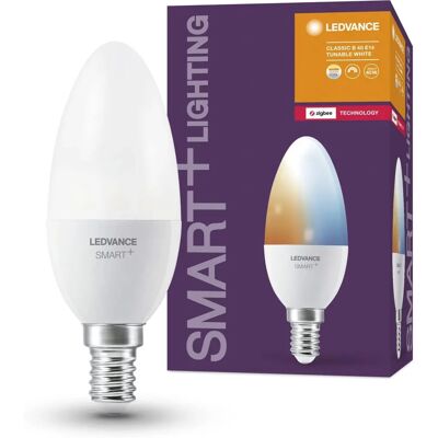 LEDVANCE Smart+ Ampoule ZigBee E14 Blanche - Publicité LEDVANCE Smart+ Ampoule ZigBee E14 Blanche - Publicité