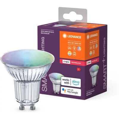 Projecteur LEDVANCE PAR16 RGBW ZigBee - Lampe réfléchissante intelligente Projecteur LEDVANCE PAR16 RGBW ZigBee - Lampe réfléchissante intelligente