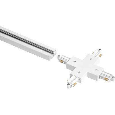 Connecteur croisé LEDVANCE blanc - Accessoires de rail - Publicité Connecteur croisé LEDVANCE blanc - Accessoires de rail - Publicité