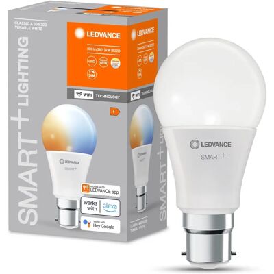 Lampadina Smart WiFi regolabile bianca - LEDVANCE, E27, 9W, 2700-6500K Lampadina Smart WiFi regolabile bianca - LEDVANCE, E27, 9W, 2700-6500K