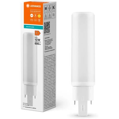 GREENICE Ledvance G24q-1 LED-pære - Hvid, 600lm, 6W - LED pære GREENICE Ledvance G24q-1 LED-pære - Hvid, 600lm, 6W - LED pære