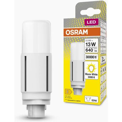 OSRAM DULUX LED G24d D13 - Lange Lebensdauer, Warmweiß, 5,5 W OSRAM DULUX LED G24d D13 - Lange Lebensdauer, Warmweiß, 5,5 W